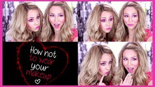 How NOT to Wear Makeup  Valentines Day [upl. by Annayr826]