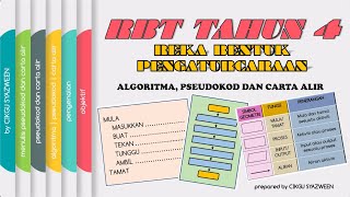 RBT TAHUN 4  ALGORITMA PSEUDOKOD DAN CARTA ALIR [upl. by Dnilazor]