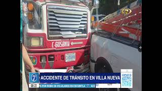 Autoridades reportan accidente viales en Villa nueva y carretera Interamericana [upl. by Moncear]