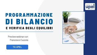 Programmazione di bilancio e verifica degli equilibri strumenti operativi  Francesco Cuzzola [upl. by Johnette66]