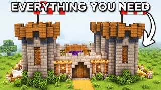 Minecraft Ultimate Survival Castle Tutorial🏰 [upl. by Ado602]