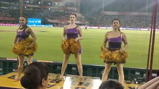 Cheer girls during IPL 2019 KXIP Vs KKR MOHALI [upl. by Attezi]