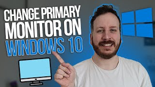 How To Change Primary Monitor On Windows 10 [upl. by Dyna]