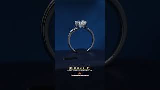 This Eternal Jewelry 18K Solid Gold Engagement Ring3Ct D VVS Oval Cut Moissanite Diamondring [upl. by Selassie]