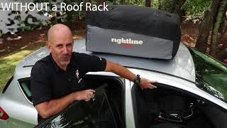 Rightline Gear Attach a Car Top Carrier WITHOUT a Roof Rack [upl. by Misha]