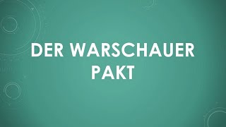 Der Warschauer Pakt einfach und kurz erklärt [upl. by Kirenoj]