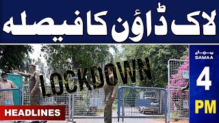 Samaa News Headlines 4PM  Lockdown Again 17 November 2023  SAMAA TV [upl. by Enowtna]