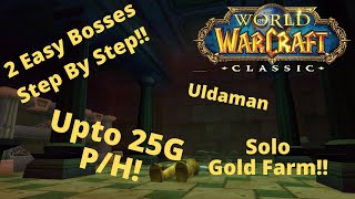 WOW CLASSIC PALADIN GOLD FARMING  24G Per Hour  Uldaman  2 Easy Bosses [upl. by Htebilil729]