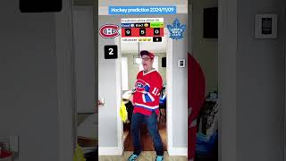 Hockey prediction  20241109 Montréal Canadiens VS Toronto Maple Leafs  John Tavares first star [upl. by Haelahk419]