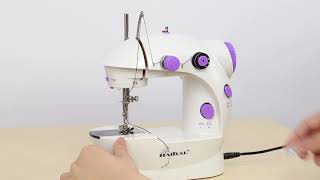 How to operate mini sewing machine  HAITRAL sewing machine [upl. by Rosanne213]