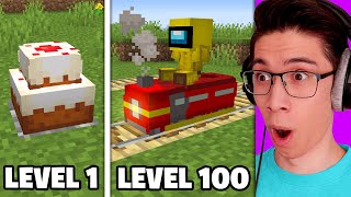 Testing Minecraft Build Hacks From Level 1 to Level 100 [upl. by Marybella380]