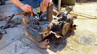 VW Type 1 Engine Build Sitting Outside Years Aircooled 1600 Engine Restoration Can it be Saved [upl. by Ahsekyw]