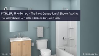 Thin Wall Installation  RiteTemp  The Next Generation in Shower Valving [upl. by Namie]