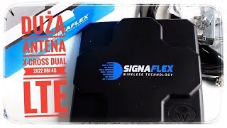 Signaflex Antena dookólna dual xcross 2x 22dbi 4G LTE  unboxing prezentacja  ForumWiedzy [upl. by Cohla]