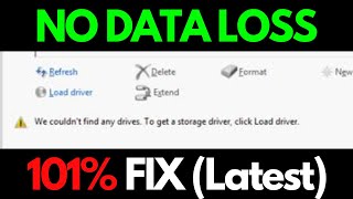 Fix We couldnt find any drives to get a storage driver click Load driver  Windows 781011 [upl. by Halludba]