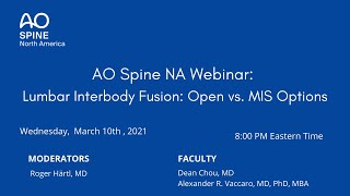 Lumbar Interbody Fusion Open vs MIS Options [upl. by Grosvenor]