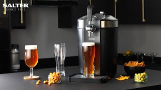 Salter  Instructional Video Salter Professional Beer Dispenser  Precarbonated Keg  Hints amp Tips [upl. by Rebmetpes]