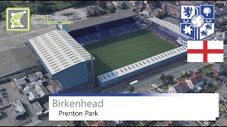 Prenton Park Birkenhead  Tranmere Rovers FC  Google Earth  2016 [upl. by Oijile]