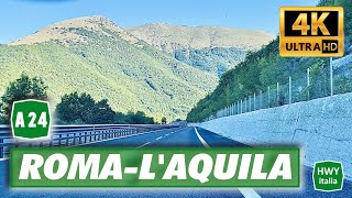 4K  Autostrada dei Parchi A24  ROMA  LAQUILA [upl. by Ettenna858]