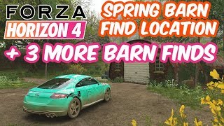 Forza Horizon 4 Barn Finds Exact Location Plus Spring Barn Find Location [upl. by Onairda128]