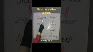 Basic English vs native English 🥰😍 english basicenglishconversation nativeenglish learnenglish [upl. by Ehman252]