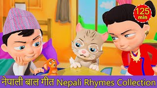 Meow Meow Biralo  Nepali Rhymes Collection  लोक प्रिय नेपाली बाल गीत [upl. by Annodam]