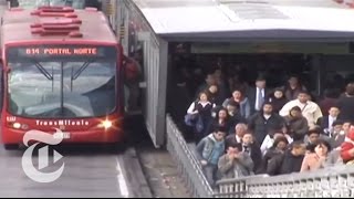 The Buses of Bogotá  The New York Times [upl. by Lamag]