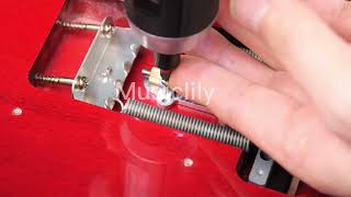 How to Install Musiclily Pro Brass Tremsetter on Stratocaster [upl. by Benco]