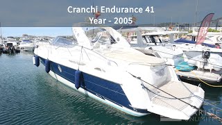 Cranchi Endurance 41  2005  Mediterranean Spec Walkthrough [upl. by Reifinnej658]