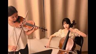 Handel  Halvorsen Passacaglia for violinamp cello 헨델 할보르센 파사칼리아 미리내amp주연 [upl. by Melquist]