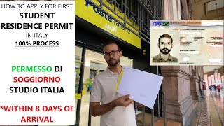 How to Apply for First Student Residence Permit in Italy  StudyinItaly  Permesso di Soggiorno [upl. by Temp75]