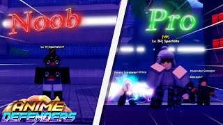 I Spent 24 Hours Going From NOOB TO PRO In Anime Defenders [upl. by Jethro]