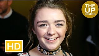 Maisie Williams on The Falling Games of Thrones Jon Snow Arya at UK Critics Circle Awards 2016 [upl. by Arielle]