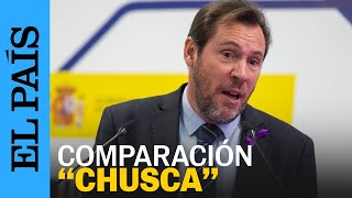 POLÉMICA  Óscar Puente compara la ley de amnistía con casarse tras un embarazo  EL PAÍS [upl. by Aonehc]