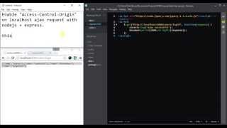 Solving quotAccessControlAllowOriginquot in localhost NodeJS  Express [upl. by Inaflahk]