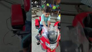 AJ bike ride 😂😁 krke hi Rahungaytshorts viraltrending funny apnawalavlog aarush [upl. by Bergren663]