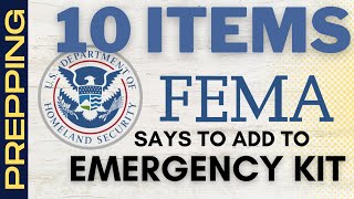 10 Items FEMA Says To Add To Your Emergency Kit  Emergency Preparedness [upl. by Brittani]