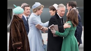 King Philip amp Queen Mathilde Of The Belgians State visits Denmark Day 1 [upl. by Eentruoc]