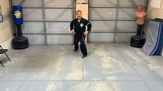 Kenpo Karate Stance Set 1 walkthrough pace  Jamie Seabrook [upl. by Aurea]