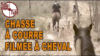 Chasse à courre filmée à cheval [upl. by Icats]