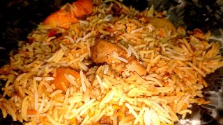 Karachi naseeb biryani making  commercial recipe [upl. by Aisak]