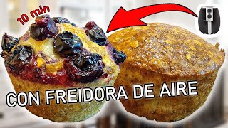 💥MUFFINS de AVENA y PLÁTANO en AIRFRYER ¡DOS versiones deliciosas [upl. by Il]