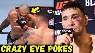 Chris Weidman Throwing Eye Pokes at Bruno Silva Footage [upl. by Godber822]