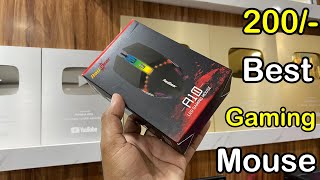 Best budget gaming mouse redgear A10 wired gaming mouse unboxing with RGB LED [upl. by Dauf]