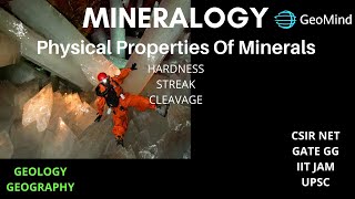 Mineralogy  Physical Properties of Minerals  Hardness Cleavage  Streak  Geology  Geography [upl. by Ellimahs848]