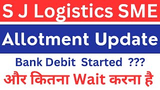 SJ Logistics IPO Allotment Status  SJ Logistics ipo allotment update  S J Logistics ipo allotment [upl. by Lilah]