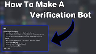 How To Make a Verification Bot In Discord  Replit  247  KiriXen [upl. by Gildus]