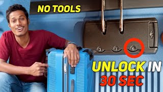 How to unlock forgotten combination lock password  Open any suitcase or luggage bag [upl. by Poock247]