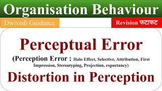 perception error in organisational behaviour perception errors and distortion perceptual error ob [upl. by Roede681]