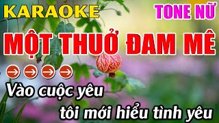 Một Thuở Đam Mê Karaoke Tone Nữ Karaoke Hoàng Long  Beat Mới [upl. by Sessler]